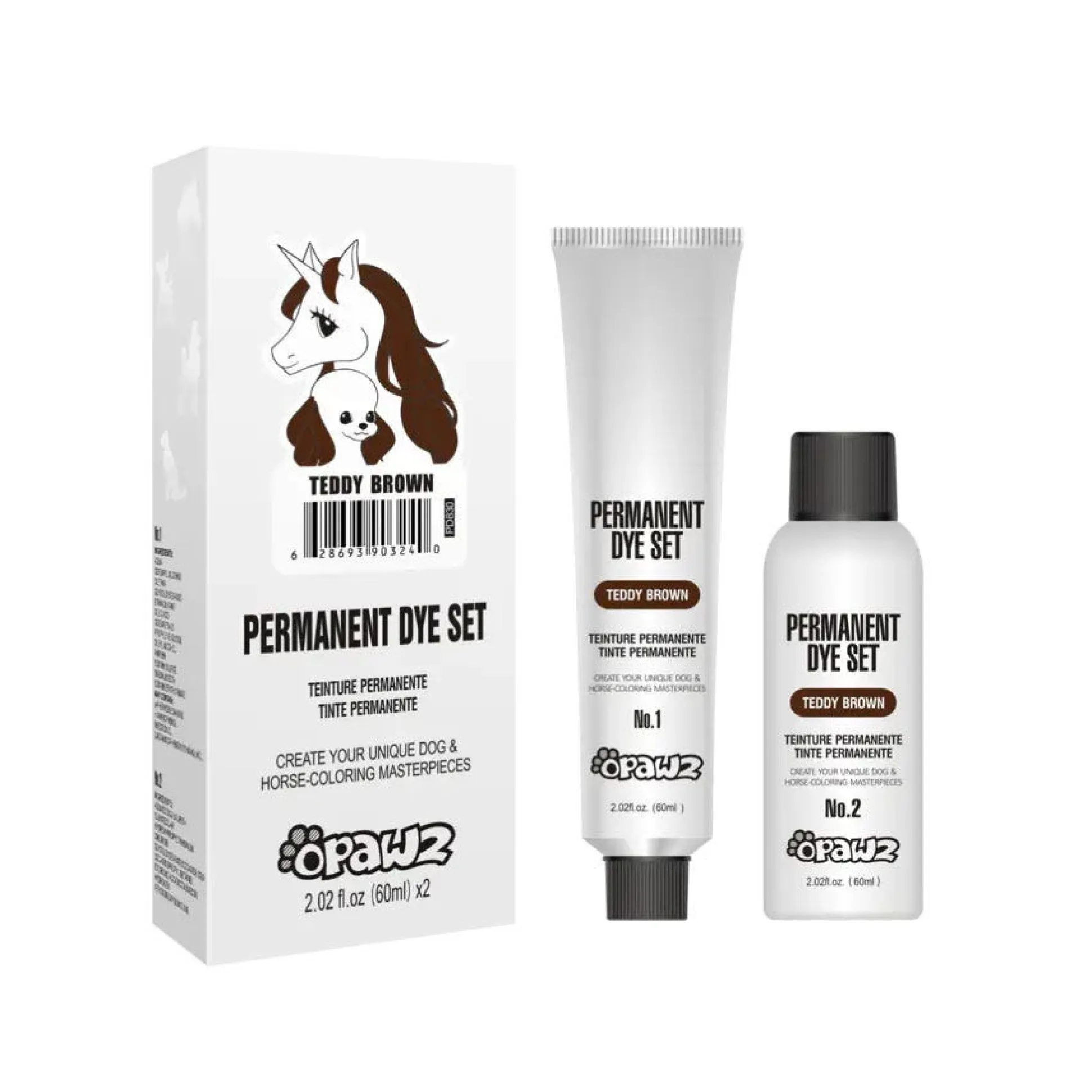Opawz Permanent Hair Dye + Developer
