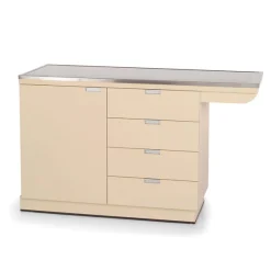 PetLift 44″ Exam Table Cabinet SS Top with Right Side Overhang