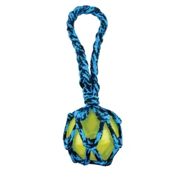 Pet Park Blvd Paracord Rope Tug with TPR Squeaky Ball