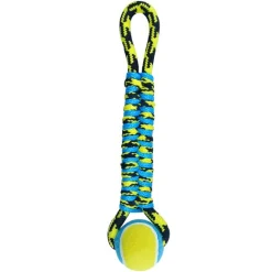 Pet Park Blvd Paracord Rope Twisted Tugs with Tennis Ball