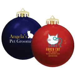 Promotional Round Holiday Ornaments