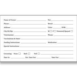 ProSelect Kennel Cards, 100 pk