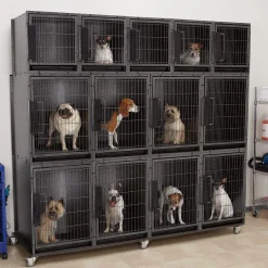 ProSelect Modular Dog Kennel Cage 13 Unit Graphite