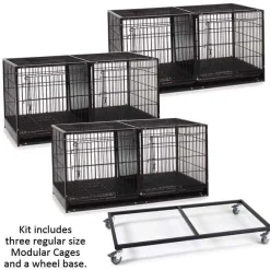 ProSelect Modular 3-Tier Cage Bank Kit