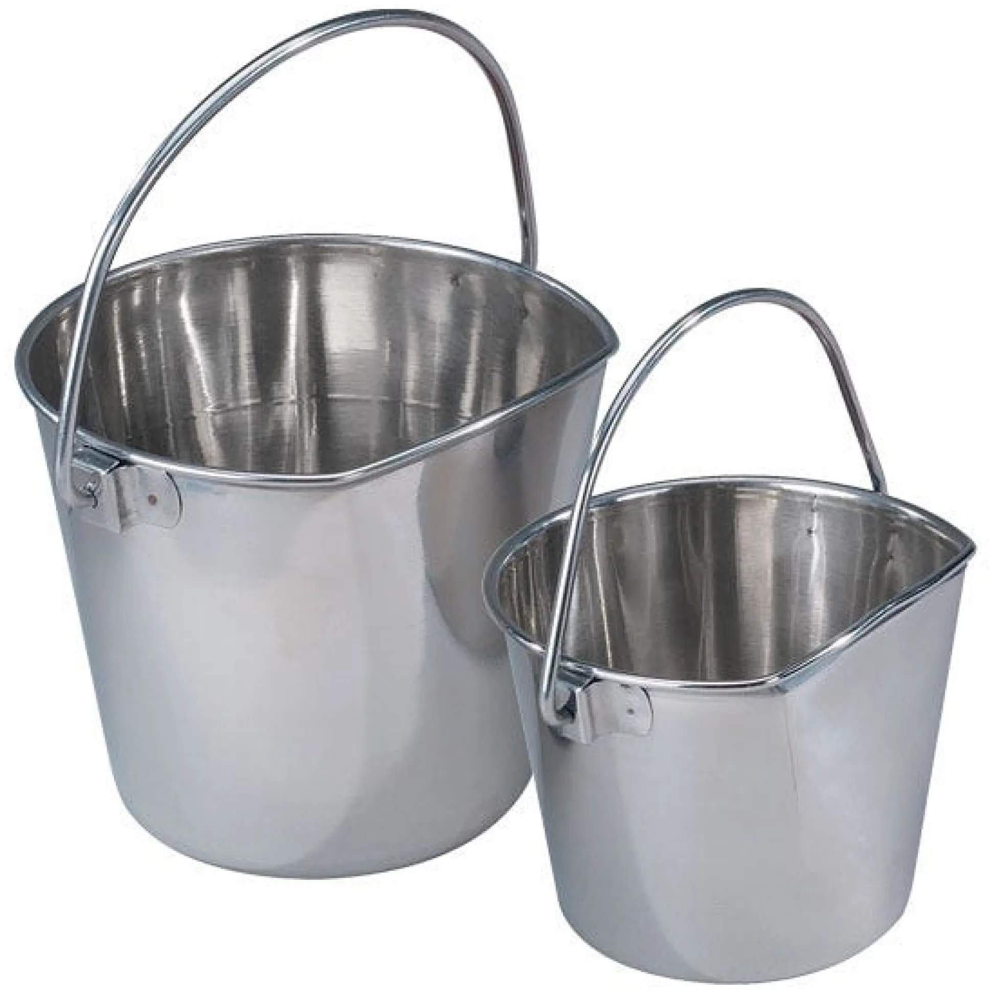 ProSelect Stainless Steel Flat-Sided Pails