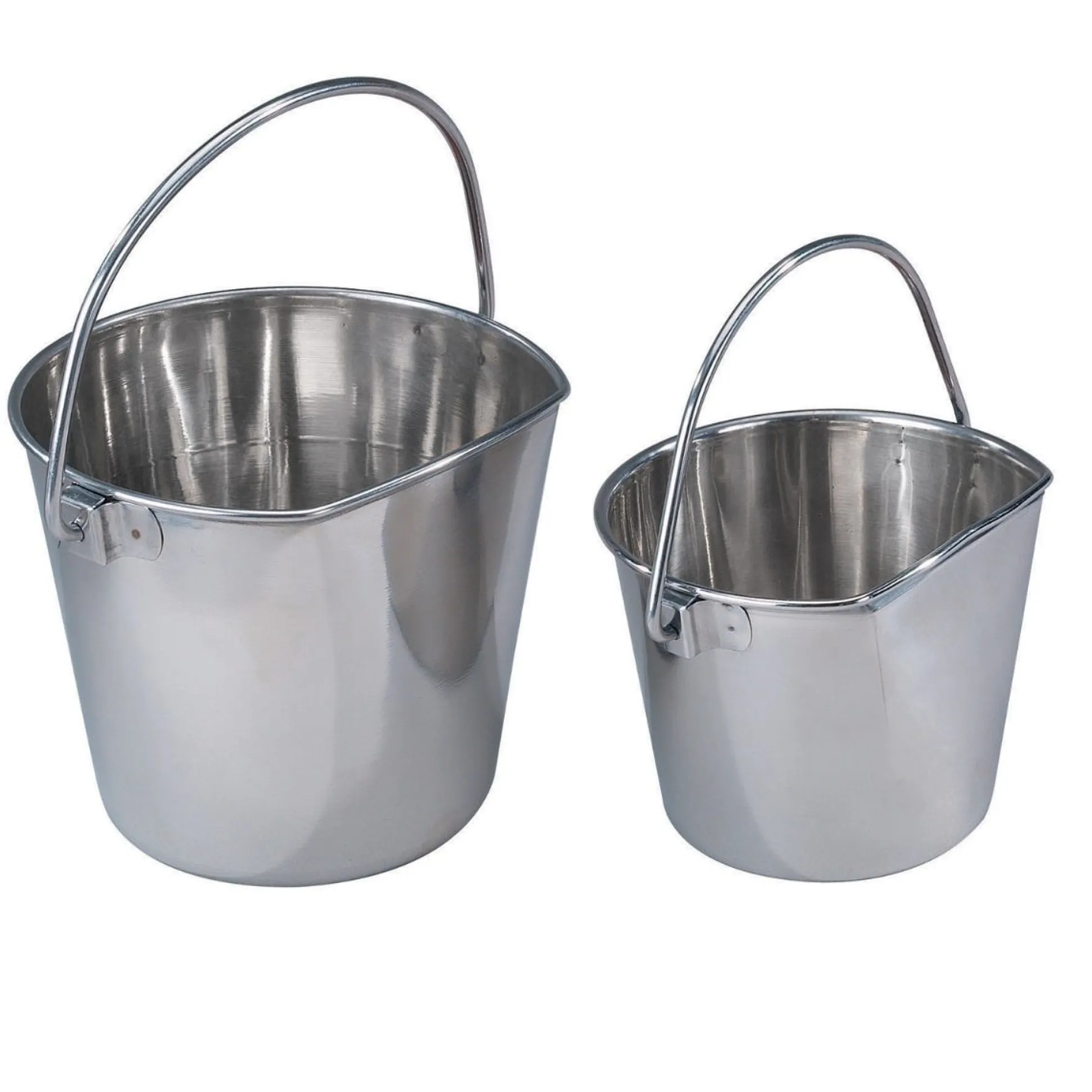 ProSelect Stainless Steel Flat-Sided Pails