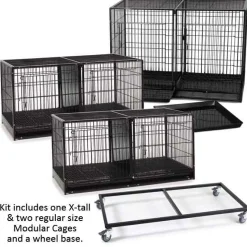 ProSelect 3-Unit Modular Cage Bank, X-Tall