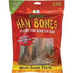 Scoochie All Natural Brazilian Ham Bones, 2-Pack