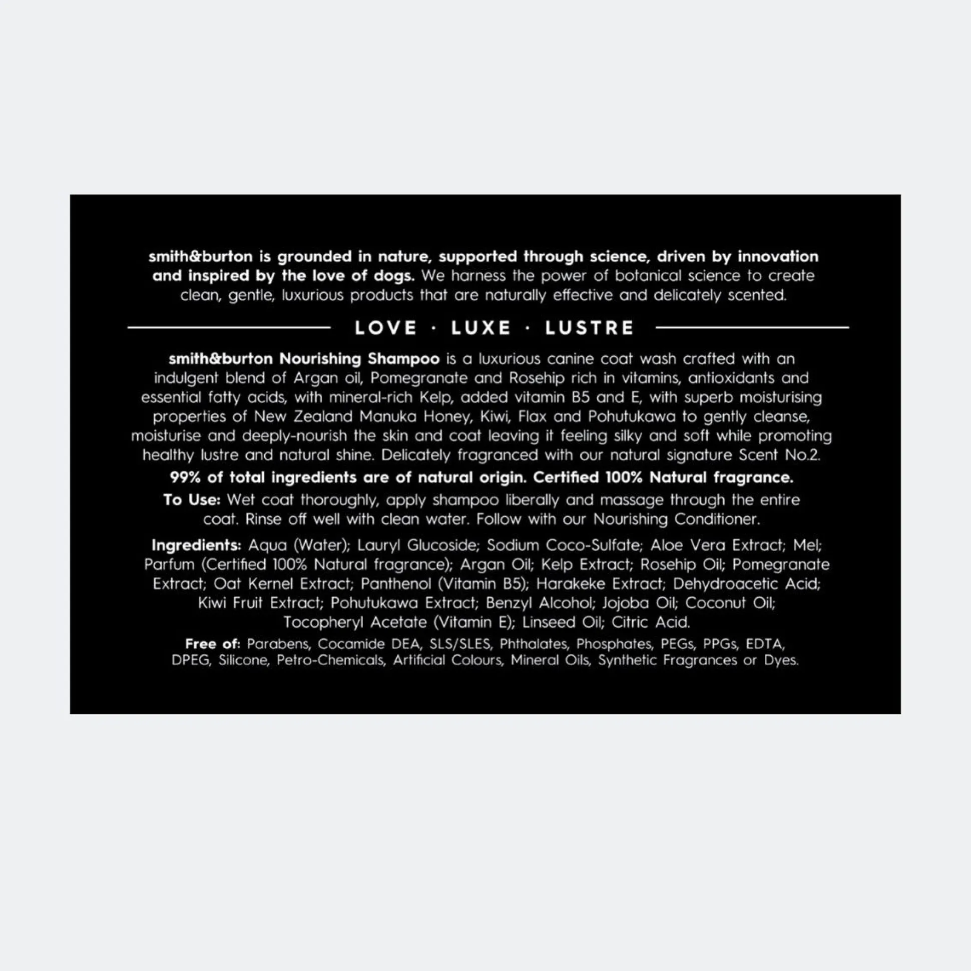 smith&burton Nourishing Shampoo Scent No. 2