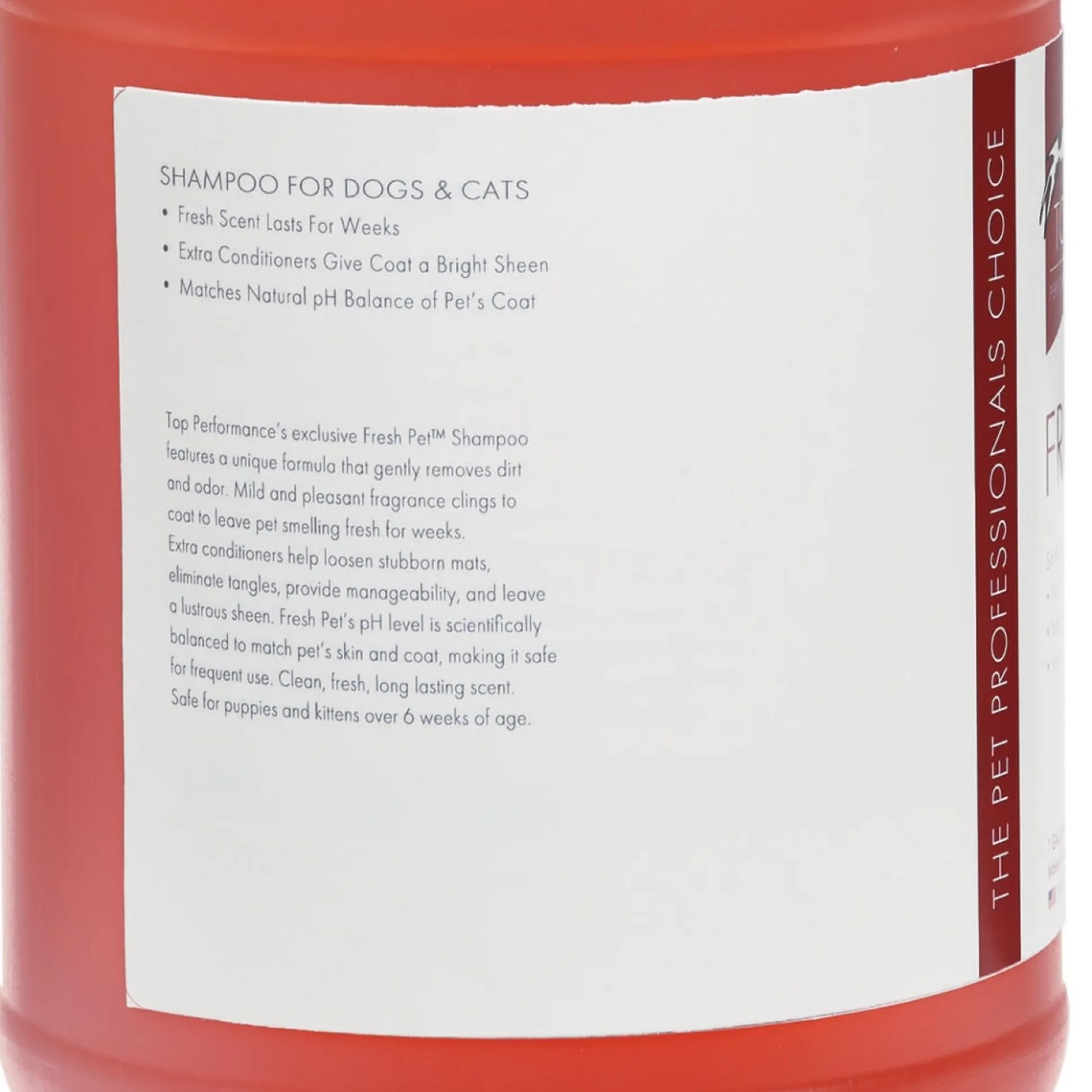 Top Performance Fresh Pet Dog Grooming Shampoo and Conditioner