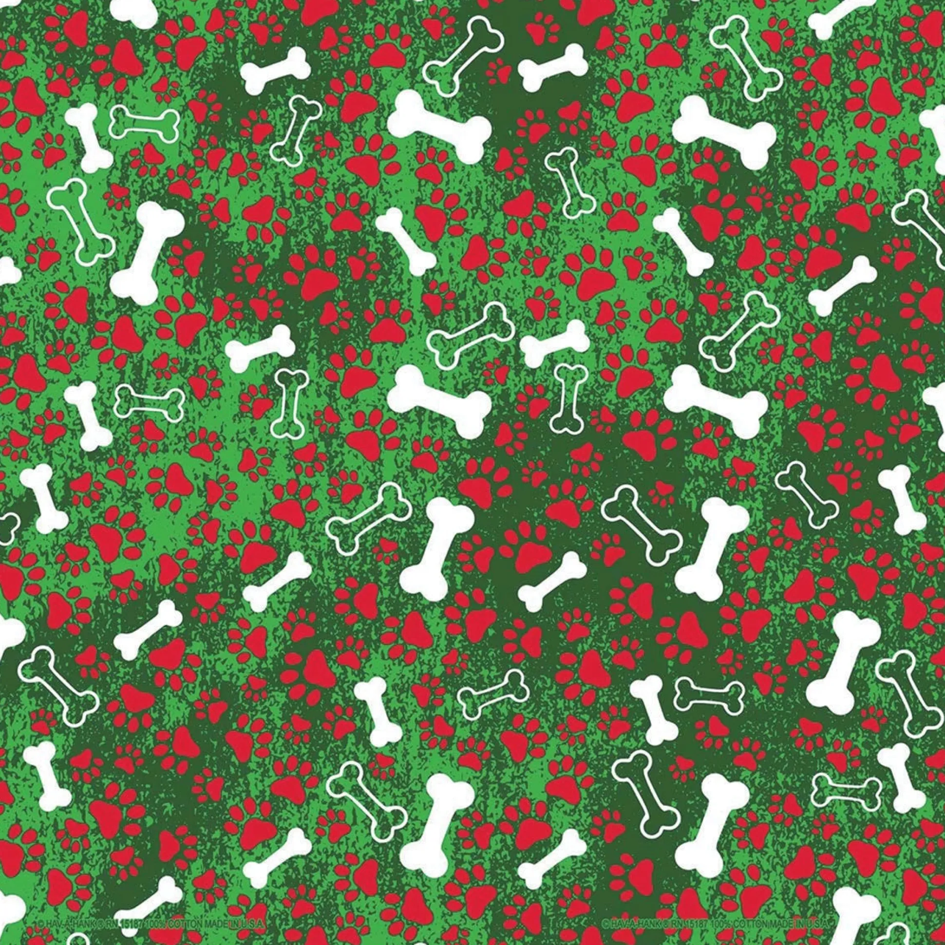 Top Performance Holiday Bones Green Bandanas
