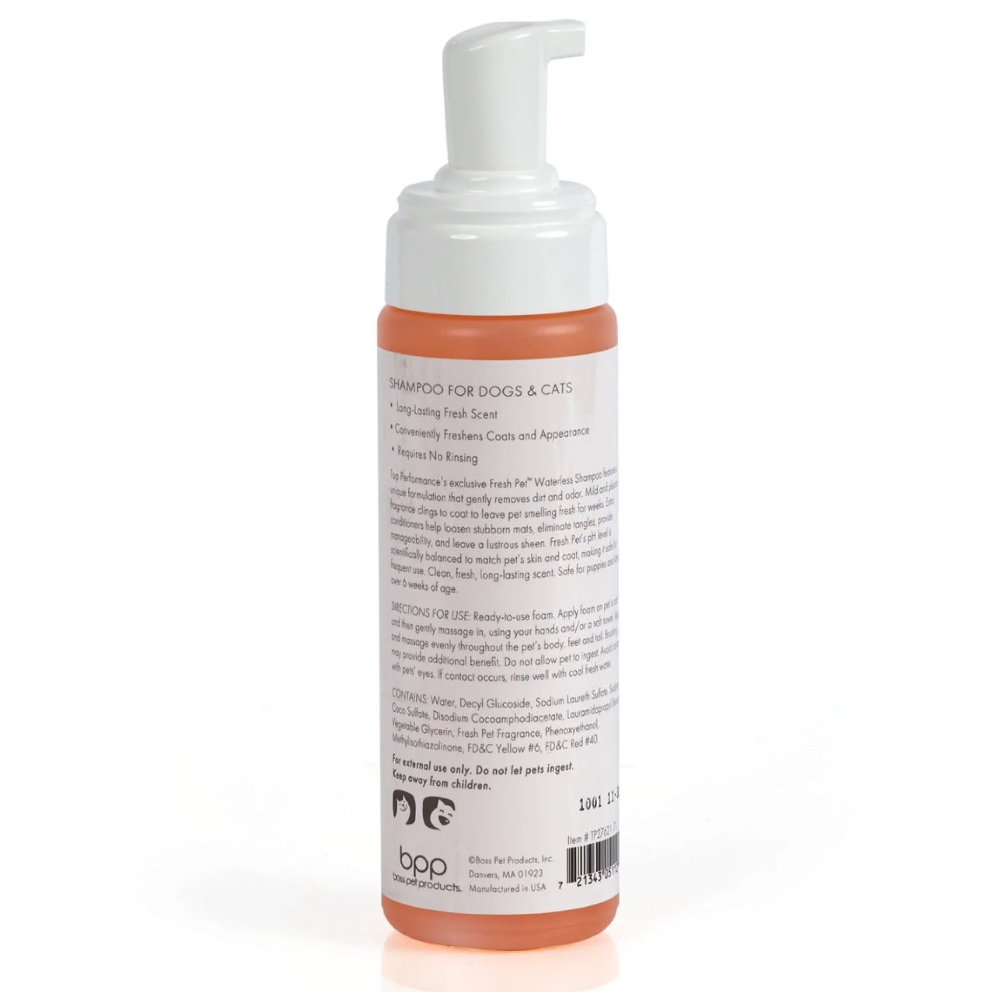 Top Performance Waterless Shampoo Fresh Pet 7.1oz