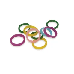 TP Grooming Bands 3/8in Assorted Color, 500ct
