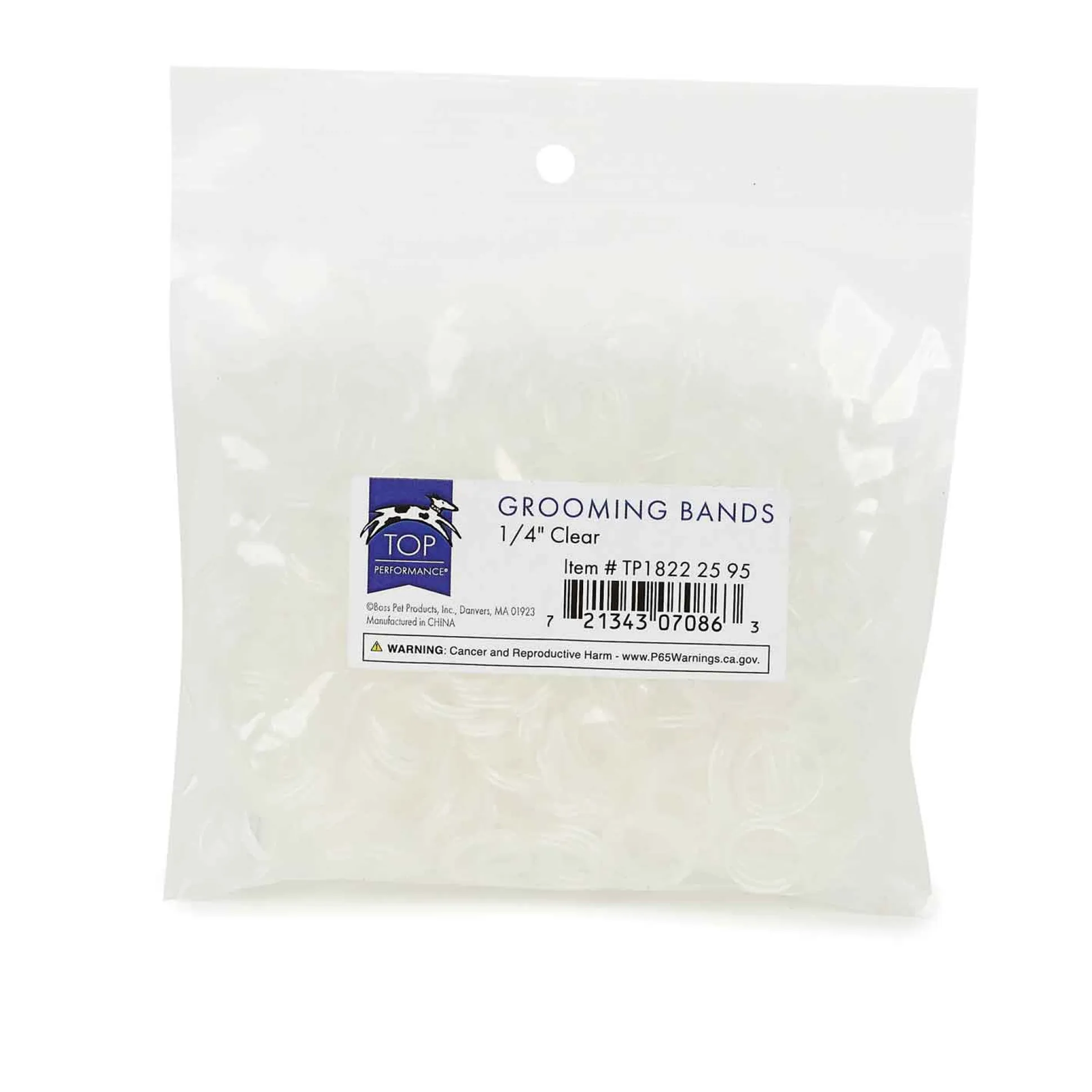 TP Grooming Bands 1/4in Clear, 500ct