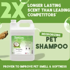 TropiClean Aloe & Coconut Deodorizing Dog Grooming Shampoo