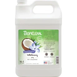 TropiClean Awapuhi & Coconut White Dog Grooming Shampoo