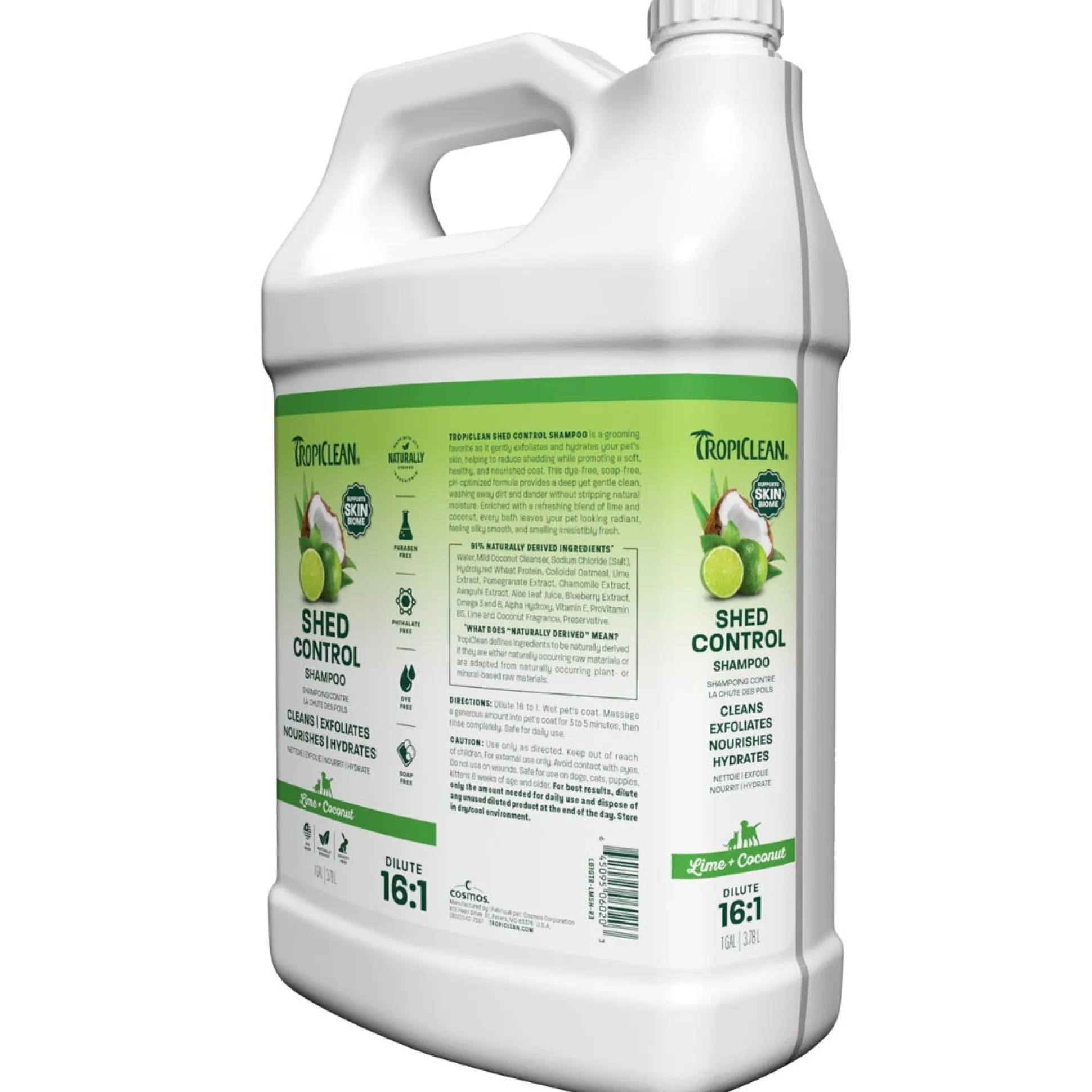 TropiClean Lime & Coconut Shed Control Dog Shampoo
