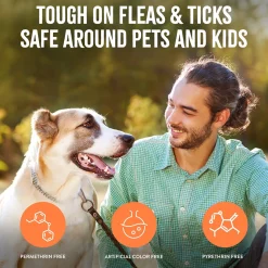 TropiClean Natural Flea & Tick Dog Grooming Shampoo Max Strength