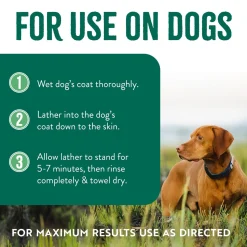 TropiClean Natural Flea & Tick Dog Grooming Shampoo Max Strength