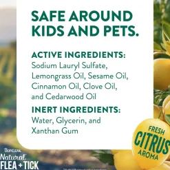 TropiClean Natural Flea & Tick Dog Grooming Shampoo Max Strength