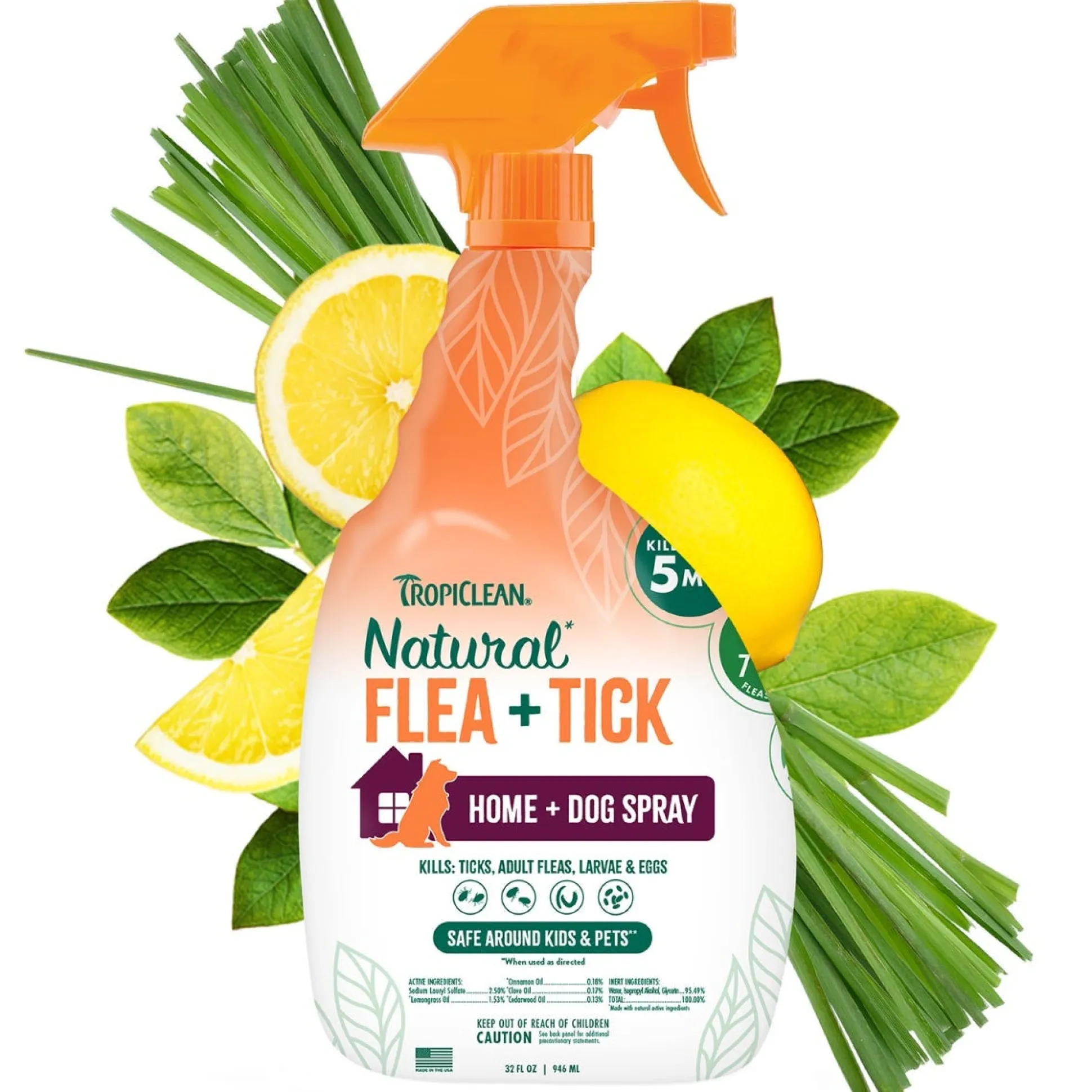 TropiClean Natural Flea & Tick Home and Dog Spray