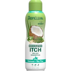 TropiClean Oatmeal & Tea Tree Medicated Dog Grooming Shampoo