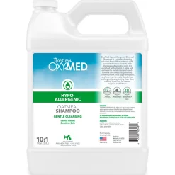 TropiClean OxyMed Hypoallergenic Oatmeal Dog Grooming Shampoo