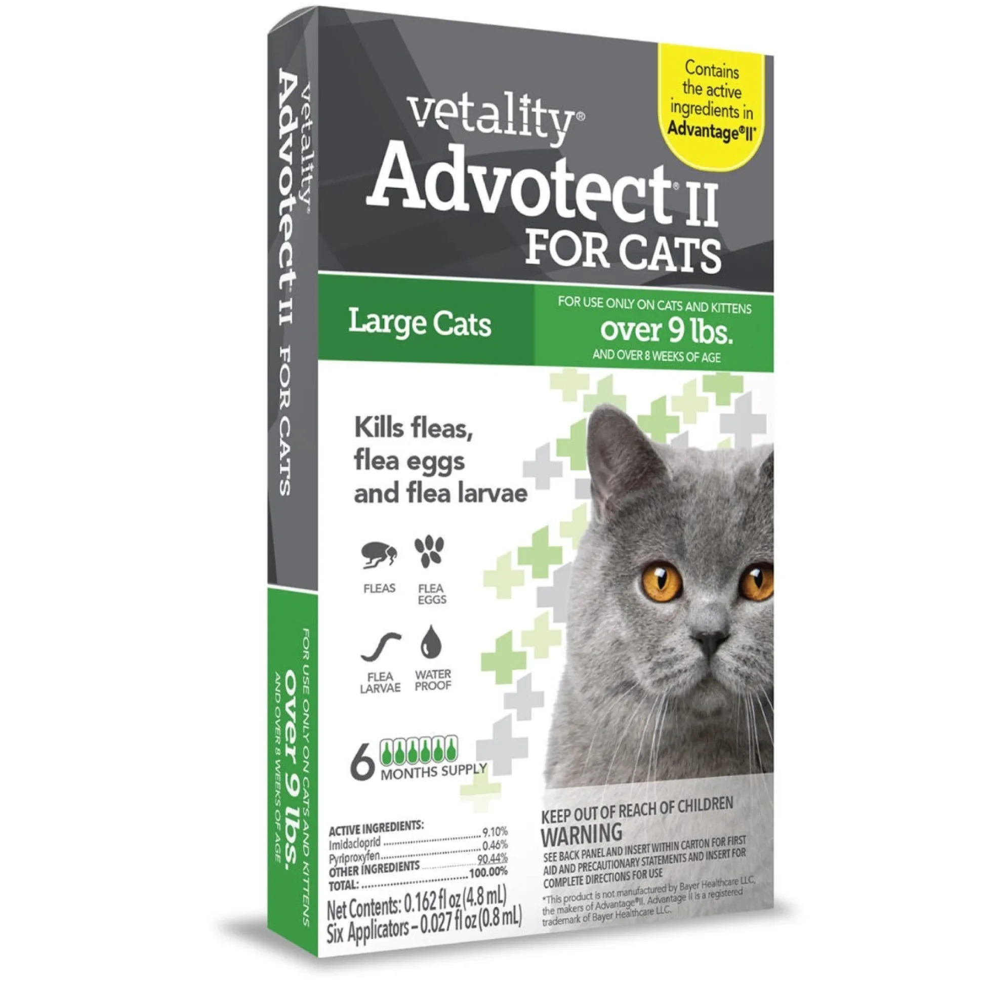 Vetality Advotect II Spot On for Cats 6 Month