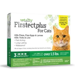 Vetality Firstect Plus Spot On For Cats 1.5+ lbs 3 Month