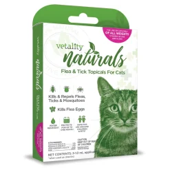 Vetality Naturals Flea & Tick Topicals 3 Month Cat