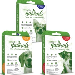 Vetality Naturals 3-Month Flea & Tick Topicals For Dogs