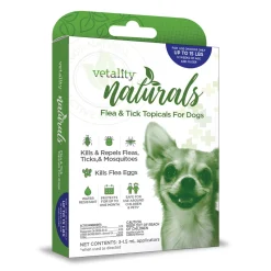Vetality Naturals 3-Month Flea & Tick Topicals For Dogs