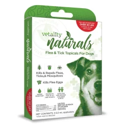 Vetality Naturals 3-Month Flea & Tick Topicals For Dogs