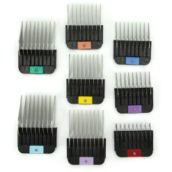 Wahl 8 pc Stainless Steel Attachment Guide Comb Set