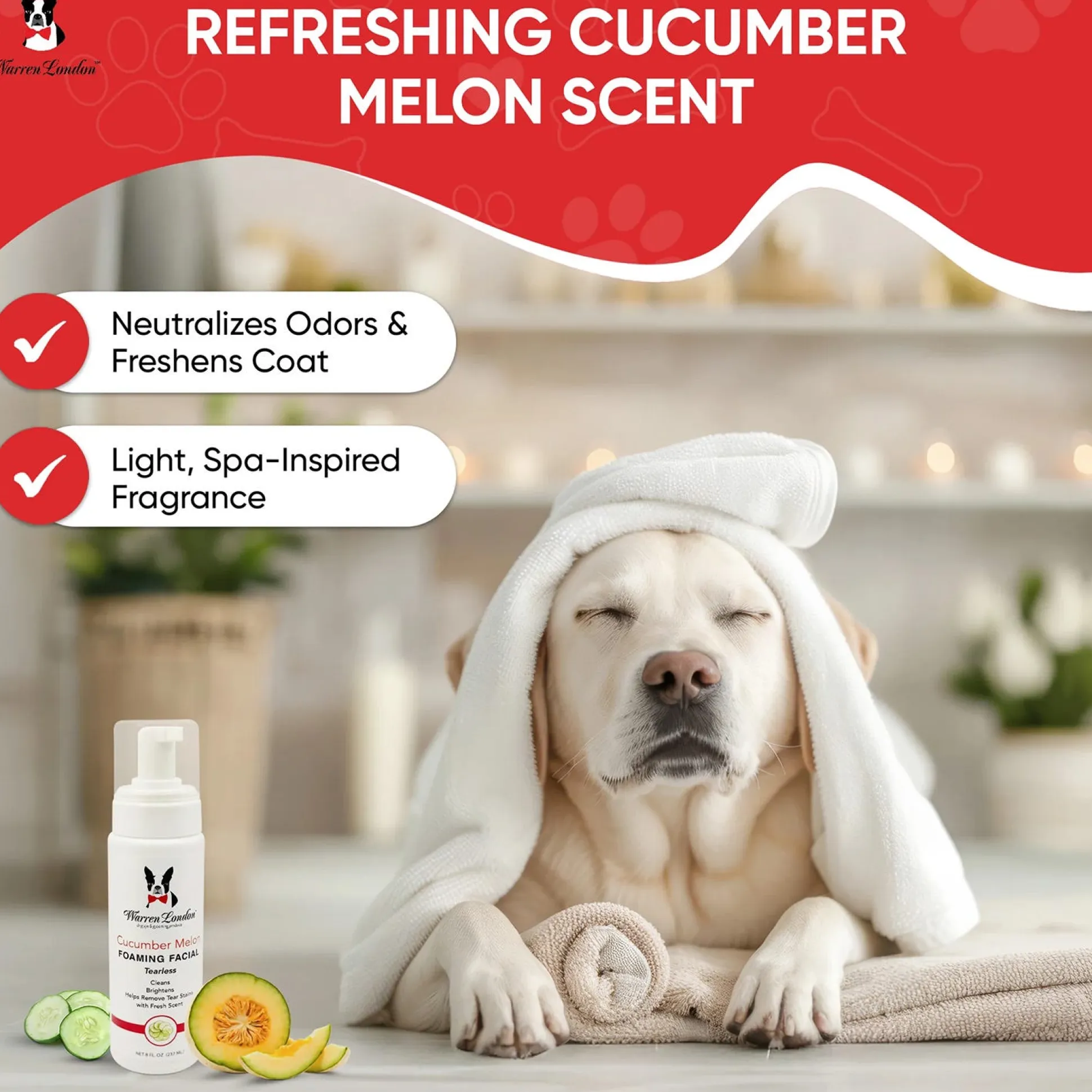 Warren London Cucumber Melon Foaming Facial