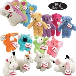 Zanies Berber Toys Display Refills, 80 Pieces