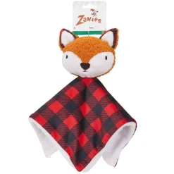 Zanies Buffalo Check Fox Puppy Blanket
