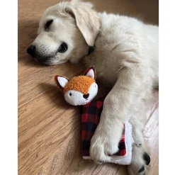 Zanies Buffalo Check Fox Puppy Blanket
