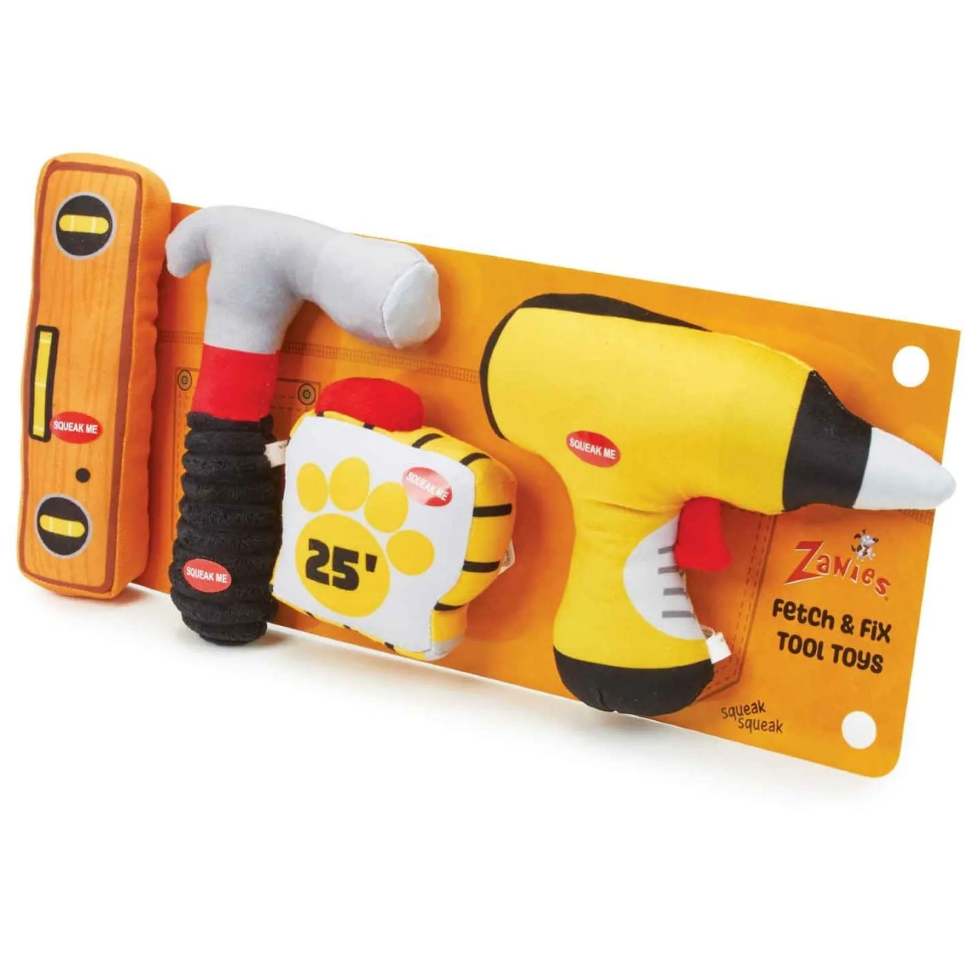 Zanies Fetch & Fix Tool Toys 4Pc
