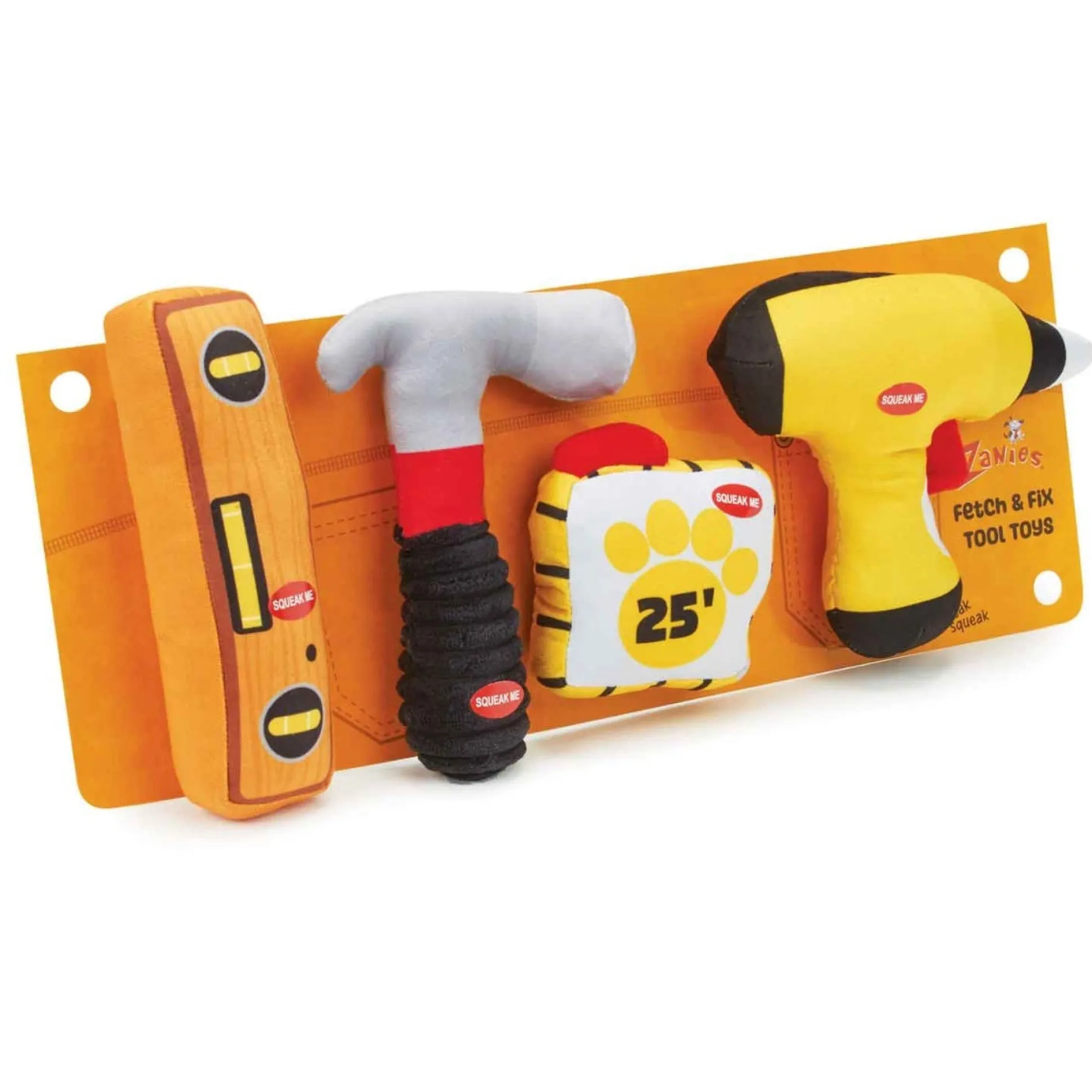 Zanies Fetch & Fix Tool Toys 4Pc