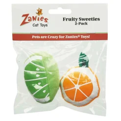 Zanies Fruity Sweeties Cat Toy Retail Display Strip 2Pc 6-Pack