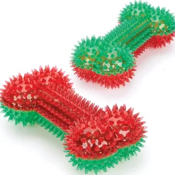 Zanies Holiday Squeaky Spike Bones