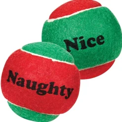 Zanies Naughty or Nice Tennis Balls 6-Packs