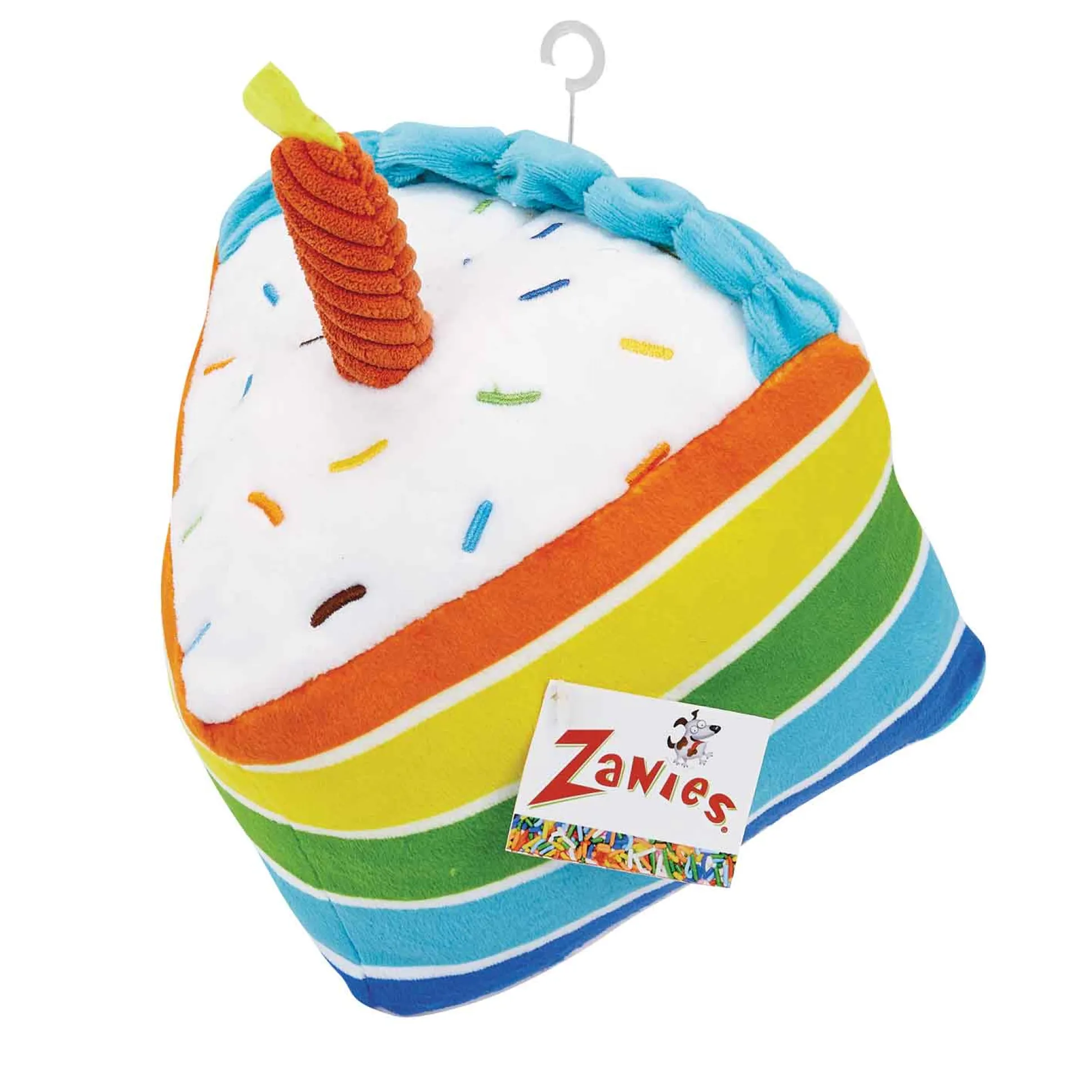 Zanies Rainbow Birthday Cake Dog Toys