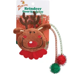 Zanies Reindeer Door Knob Cat Toy
