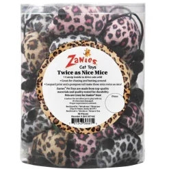 Zanies Twice As Nice Mice Toys Canister, 42pc