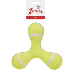 Zanies Yellow Triple Knob Tennis Ball Toys